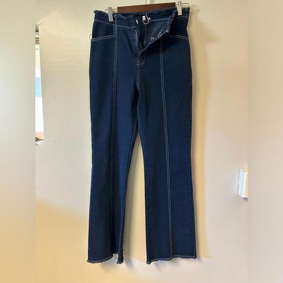Denim - Suncoo jeans with fringe waist and cuffs